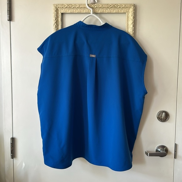 FIGS | Royal Blue Rafaela Oversized Scrub Top - Picture 9 of 12